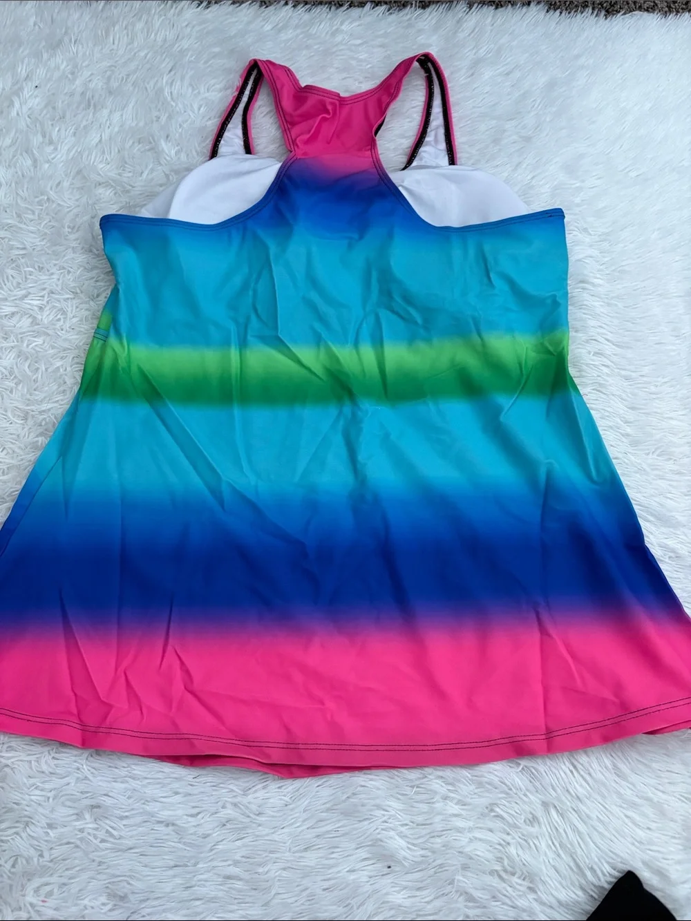 NEW American Trends Multi Color Tankini Swim Set Size 4XL